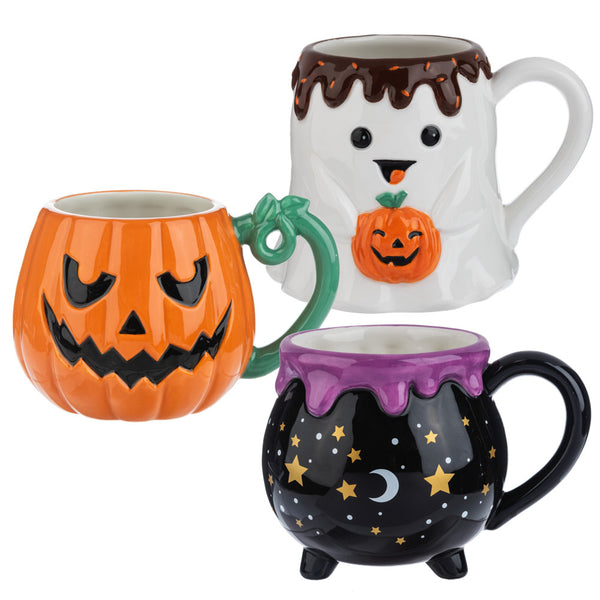 Ganz Spooky Halloween Mugs, Assorted