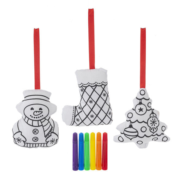 Ganz Mini Colouring Kit - Holiday Ornaments 3pc Set