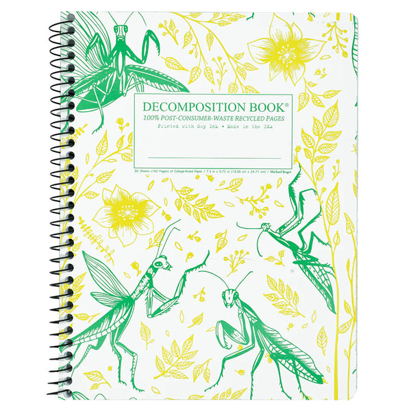Decomposition Notebook, Coilbound - Praying Mantises