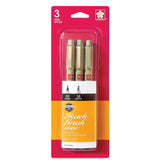 Sakura Pigma Micron Fine Line Pen 3pk Brush Pen Set