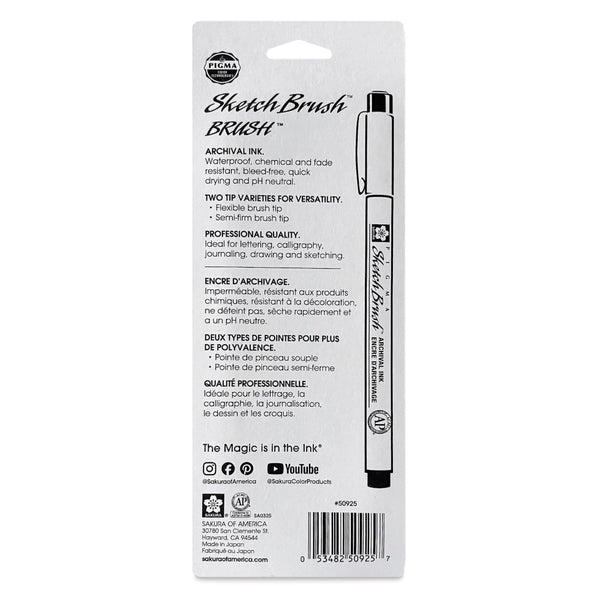 Sakura Pigma Micron Fine Line Pen 3pk Brush Pen Set