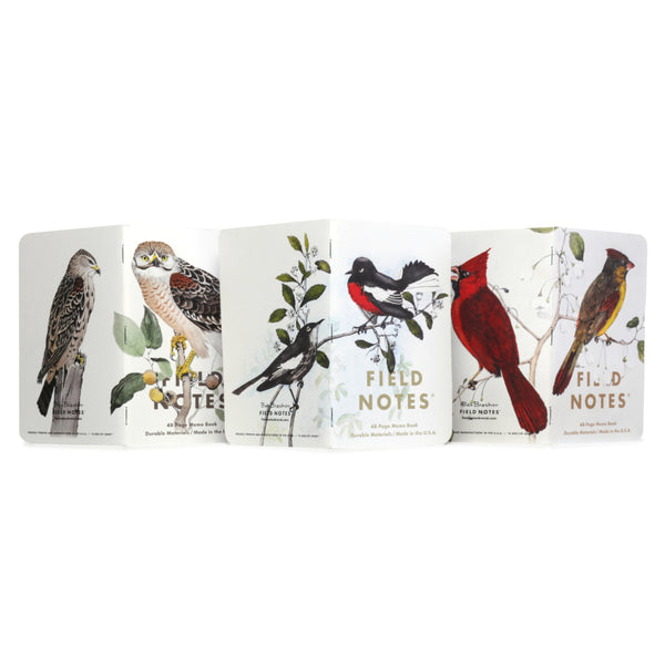 Field Notes Notebook 3pk, Lined: Trees & Birds of North America: Pack C