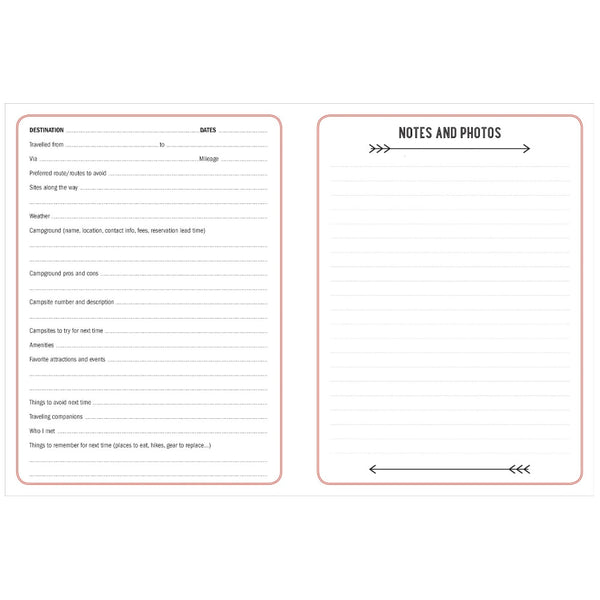 Peter Pauper Press Guided Journal - The Camping Logbook