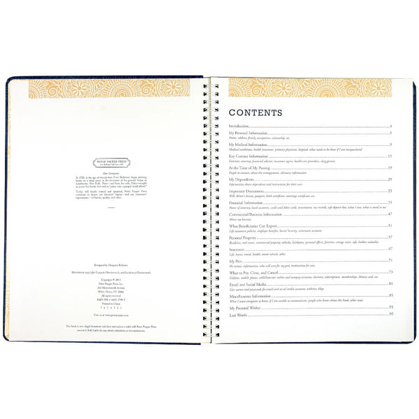 Peter Pauper Press I'm Dead, Now What? Organizer