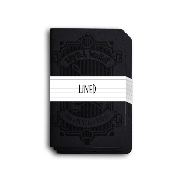 Inky's Small Lined Paper Sketchbooks 3pk