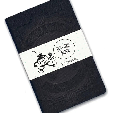 Inky's Xl Dot Grid Paper Sketchbook 3pk