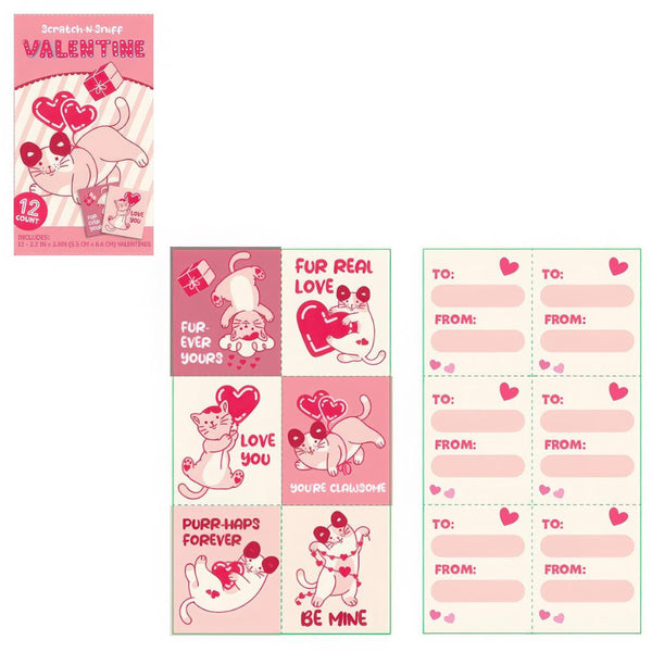 CTG From The Heart Valentines Cards 12pk Scratch-N-Sniff, Assorted