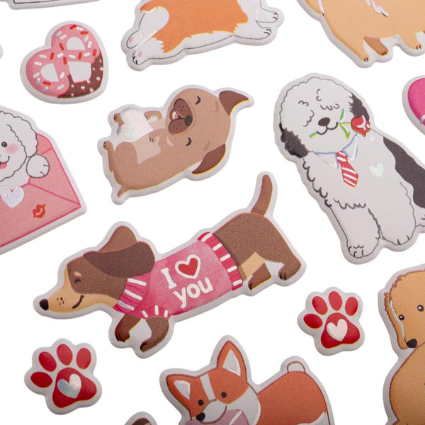 CTG From the Heart Valentines Pop-Up Stickers - Pets, Assorted