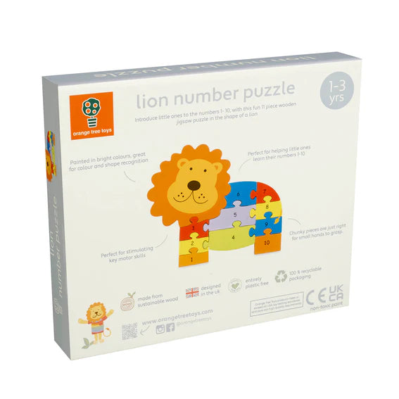 Orange Tree Toys Wooden Puzzle 11pc Lion