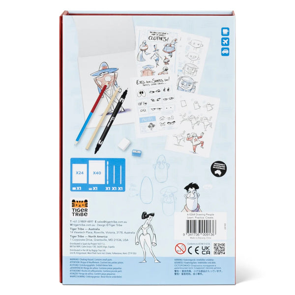 Tiger Tribe Drawing People Kit