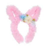 CTG Easter Plush & Floral Bunny Ear Headband, Assorted