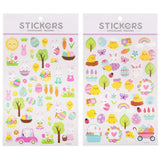 CTG Easter Treasures Foiled Pop-Up Stickers - Bunnies & Chicks, Assorted