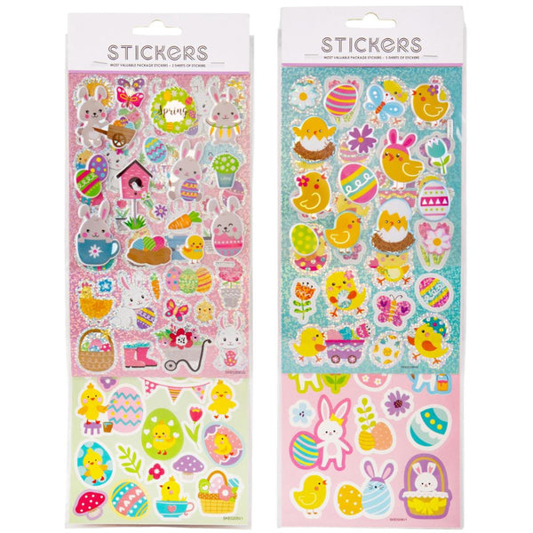 CTG Easter Treasures Sticker Value Pack - Bunnies & Chicks, Assorted