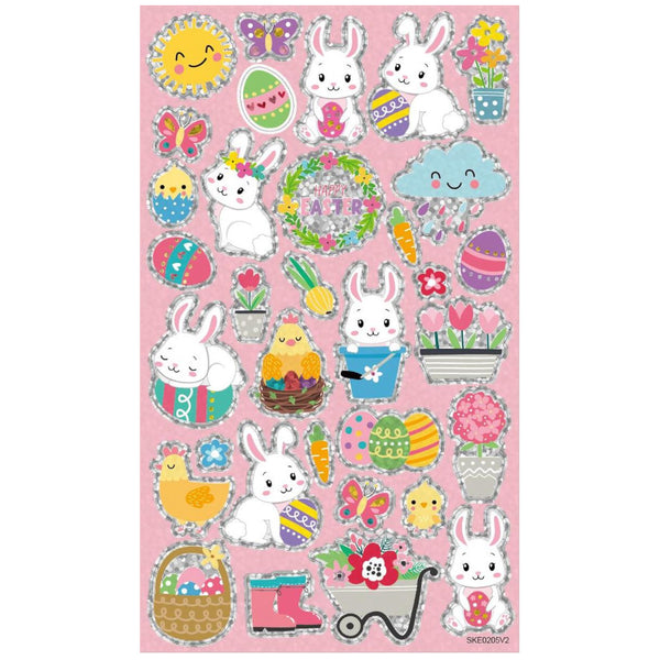 CTG Easter Treasures Sticker Value Pack - Bunnies & Chicks, Assorted