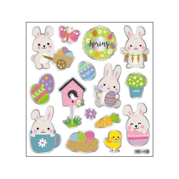 CTG Easter Treasures Sticker Value Pack - Bunnies & Chicks, Assorted