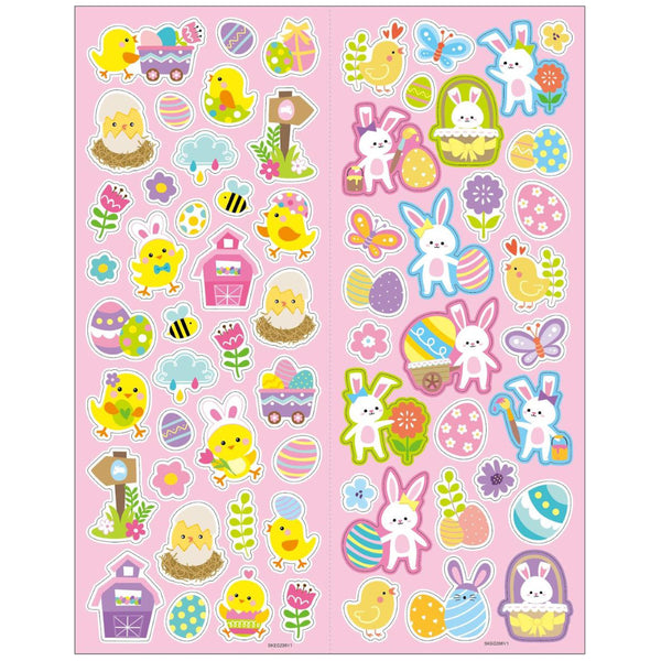 CTG Easter Treasures Sticker Value Pack - Bunnies & Chicks, Assorted