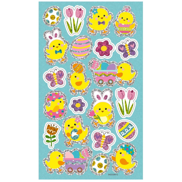 CTG Easter Treasures Sticker Value Pack - Bunnies & Chicks, Assorted