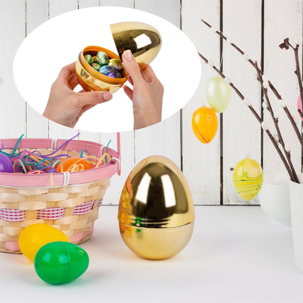 CTG Easter XL Metallic Gold Plastic Egg