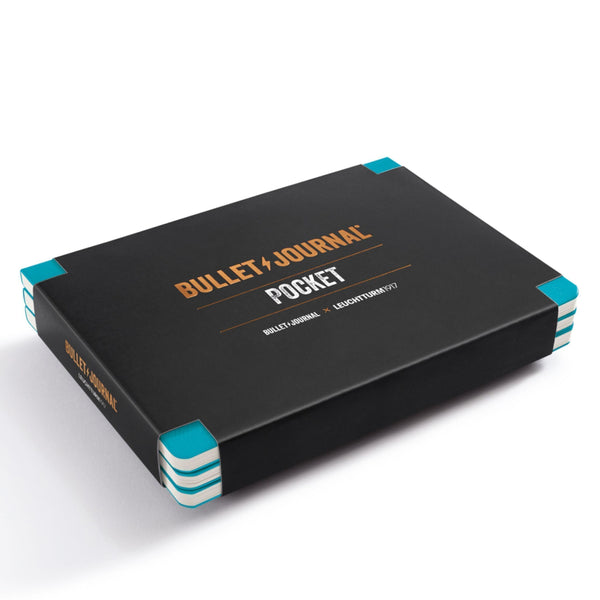 Leuchtturm1917 Bullet Journal, Pocket 3pk - Turquoise
