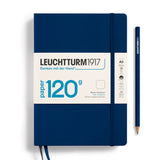 Leuchtturm1917 A5 Medium 120G Notebooks - Blank NAVY