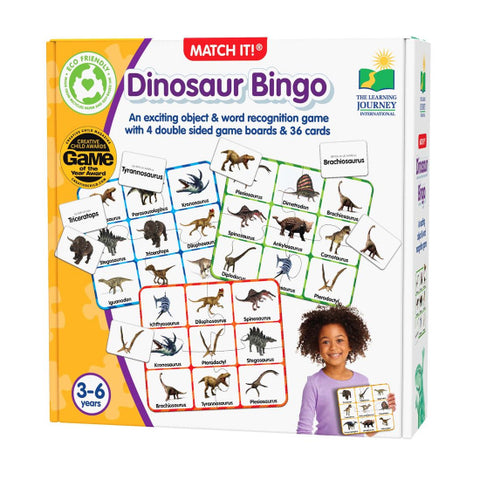 Learning Journey Dinosaur Match-It Bingo
