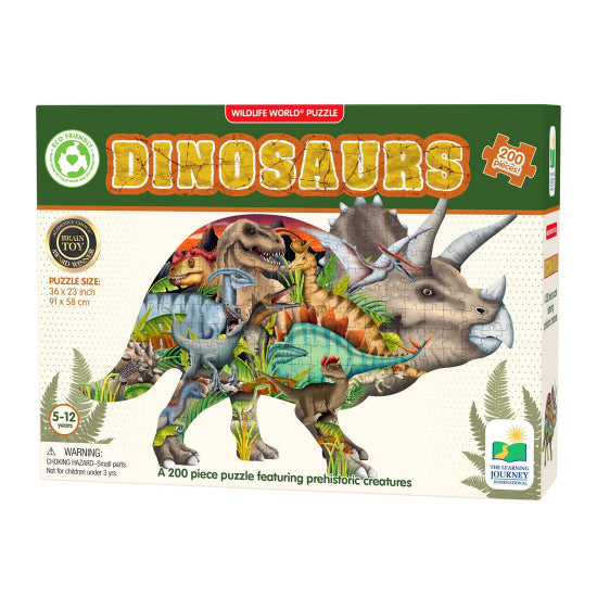 Learning Journey Wildlife World Dino Puzzle, 200pc