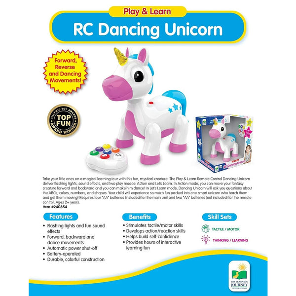 Learning Journey Play & Learn Remote Control Dancing Unicorn