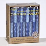 Rite Lite Chanukah Honeycomb Beeswax Candles 45pk Blue 2 Tone