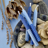 Rite Lite Chanukah Honeycomb Beeswax Candles 45pk Blue 2 Tone