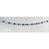 Rite Lite Chanukah 3D Glitter Garland 9ft Silver & Blue Dreidels