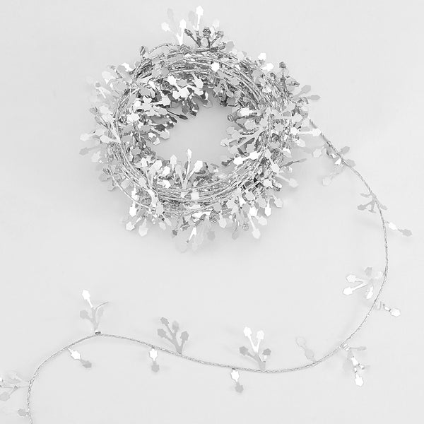 Rite Lite Chanukah Wire Garland 22ft Silver Dreidels