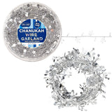 Rite Lite Chanukah Wire Garland 22ft Silver Dreidels