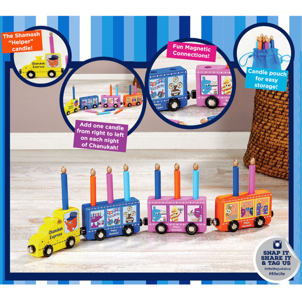 Rite Lite My Play Wood Train Toy Menorah