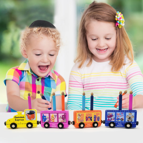 Rite Lite My Play Wood Train Toy Menorah