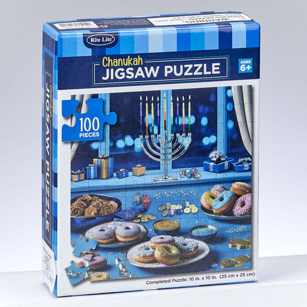 Rite Lite Puzzle 100pc - Chanukah Scene