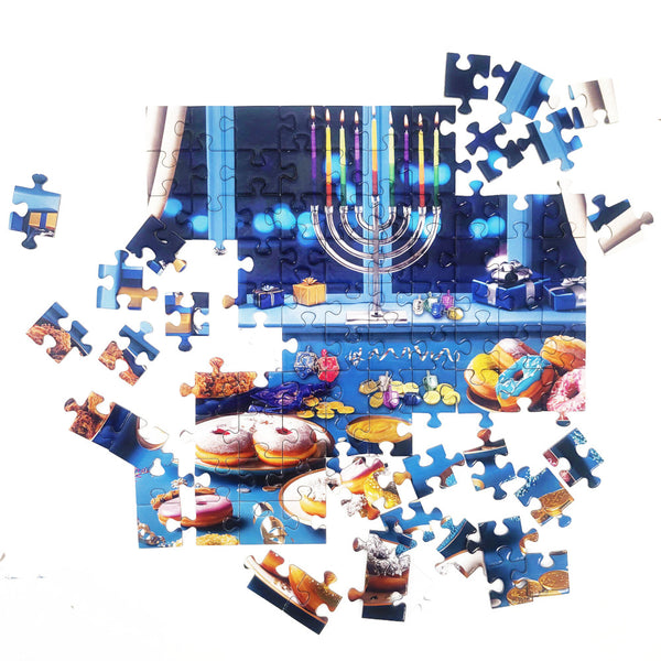 Rite Lite Puzzle 100pc - Chanukah Scene