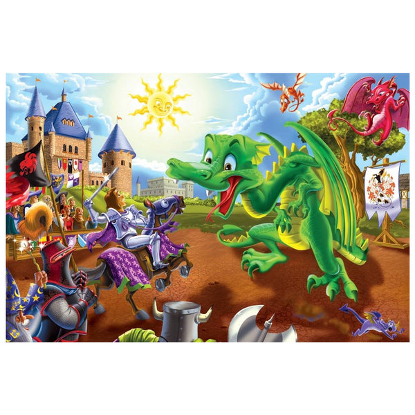 Cobble Hill 36pc Floor Puzzle - Knights & Dragons