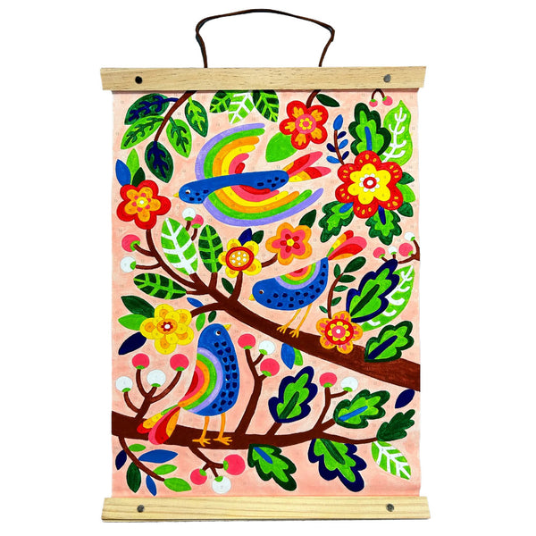Ooly Paintology Paint-By-Number Canvas Kit - Blue Birds