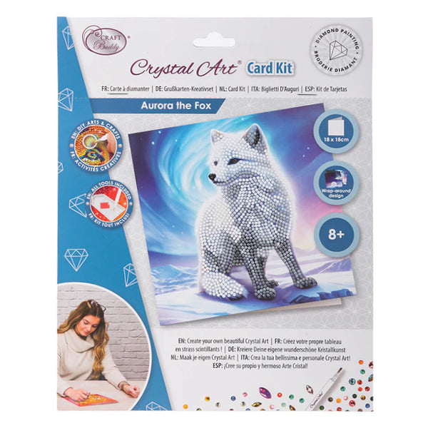 Craft Buddy DIY Crystal Art Card Kit - Aurora the Fox