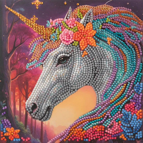 Craft Buddy DIY Crystal Art Card Kit - Charmed Unicorn