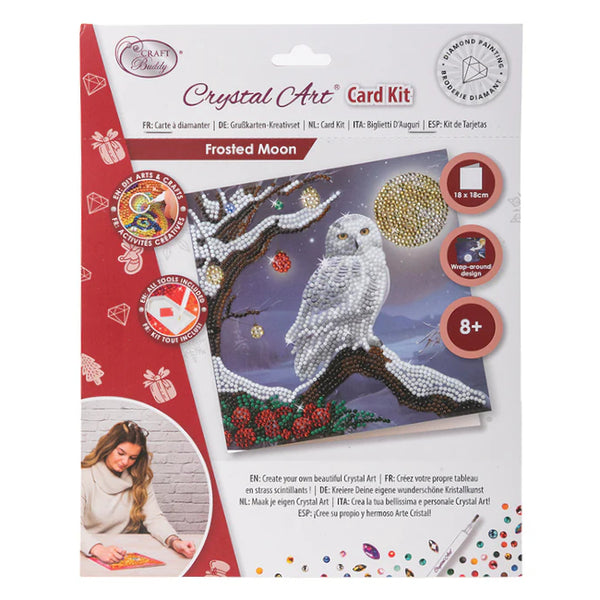 Craft Buddy DIY Crystal Art Card Kit - Frosted Owl