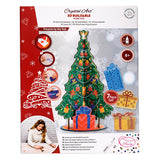 Craft Buddy Crystal Art 3D Buildable Scene Kit - Wooden Christmas Tree