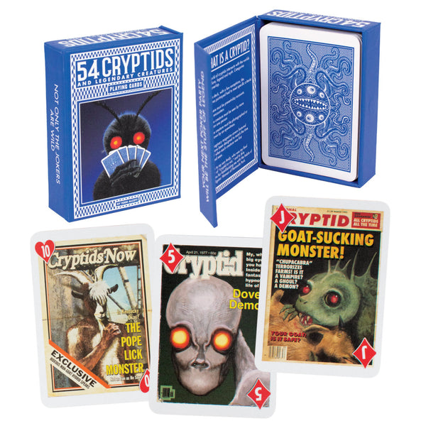 Unemployed Philosophers 54 Cryptids Playing Card Set by Todd Alcott