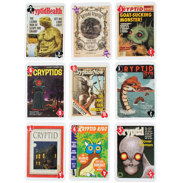 Unemployed Philosophers 54 Cryptids Playing Card Set by Todd Alcott