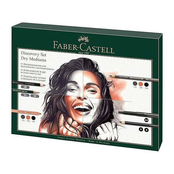 Faber-Castell Artists Dry Mediums Discovery Set 17pc