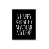 Everyday Yiddish Greeting card - Happy & Healthy New Year My Dear
