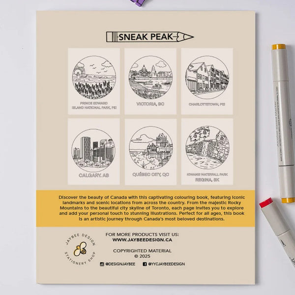 Jaybee Design Oh Canada Colouring Book