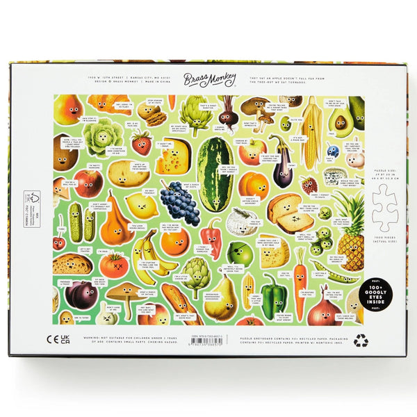 Brass Monkey Puzzle 1000pc - Googly Food