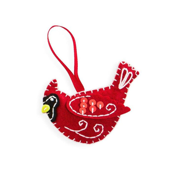 ArtCraft DIY Felt Bird Ornament Kit - Cardinal
