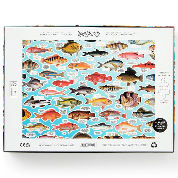Brass Monkey Puzzle 1000pc - Judgy Fish